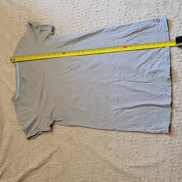 CALVIN KLEIN~ Short Sleeve Tunic, Grey, S - Picture 3 of 6